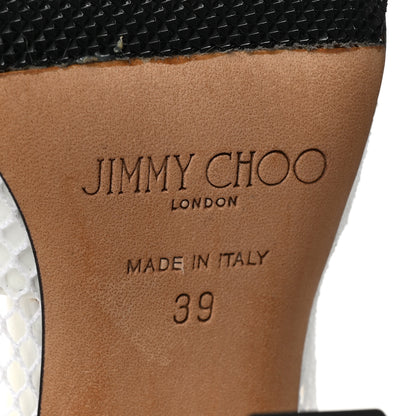 Jimmy Choo Mesh Patent Kix 100 Boots 39 White 7 of 10