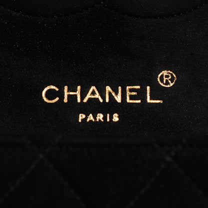 Chanel Suede Quilted Small Gripoix Flap Black 7 of 10