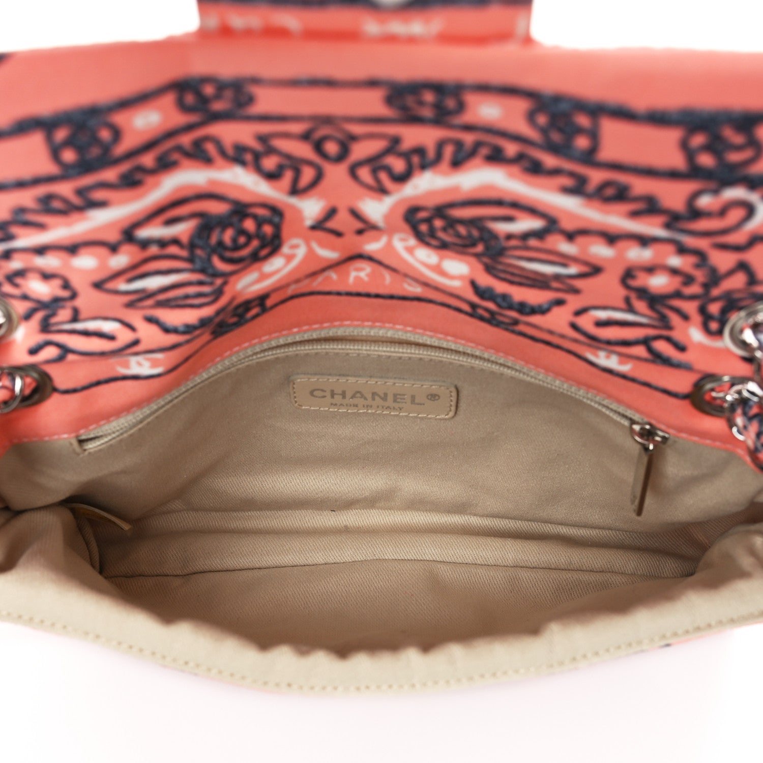 Chanel Cotton Quilted Small Bandana Single Flap Pink 5 of 9