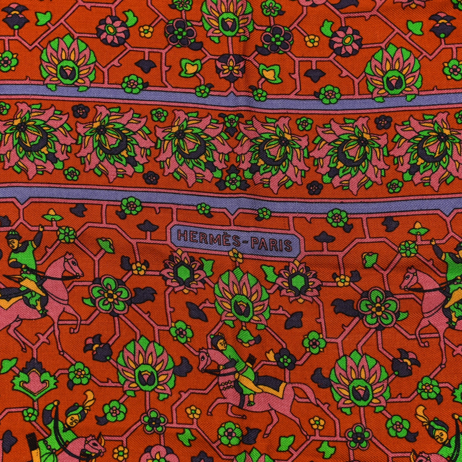 Hermes Cashmere Silk Tabriz Shawl 140 3 of 9