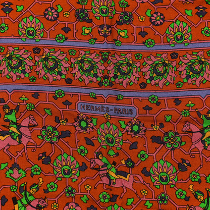 Hermes Cashmere Silk Tabriz Shawl 140 3 of 9