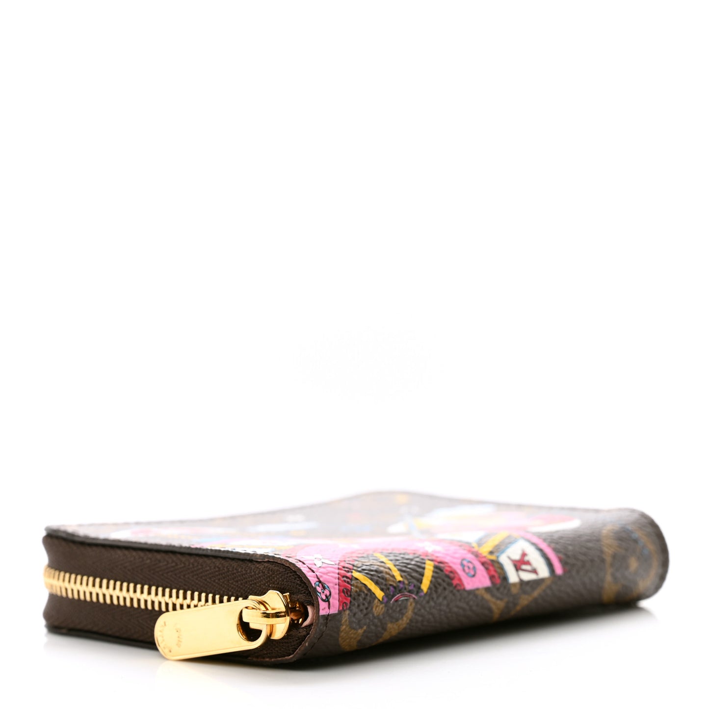 Monogram 2020 Christmas Animation Big Wheel Zippy Coin Purse Rose Ballerine