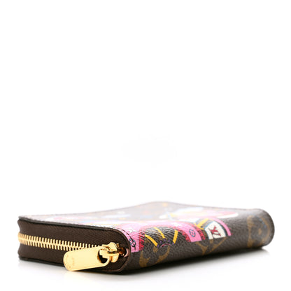 Louis Vuitton Monogram 2020 Christmas Animation Big Wheel Zippy Coin Purse Rose Ballerine 4 of 8