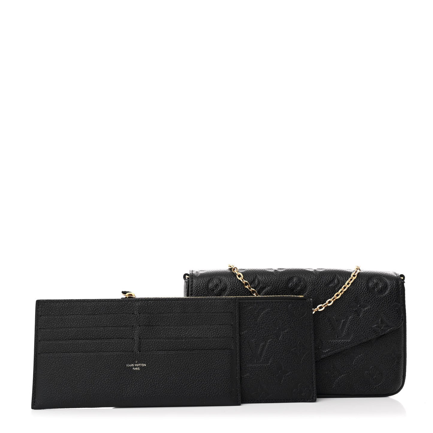Empreinte Pochette Felicie Chain Wallet Black