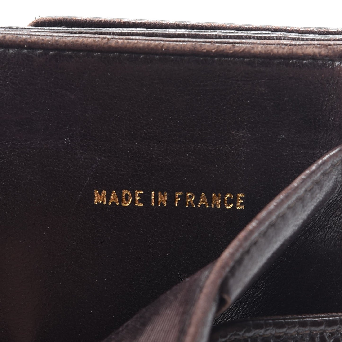 Caviar Timeless CC Compact French Wallet Brown