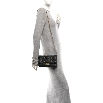 Christian Dior Lambskin Cannage Medium Miss Dior Flap Black 2 of 9