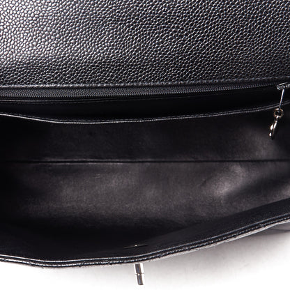 Chanel Caviar Quilted Jumbo Kelly Flap Black 4 of 9