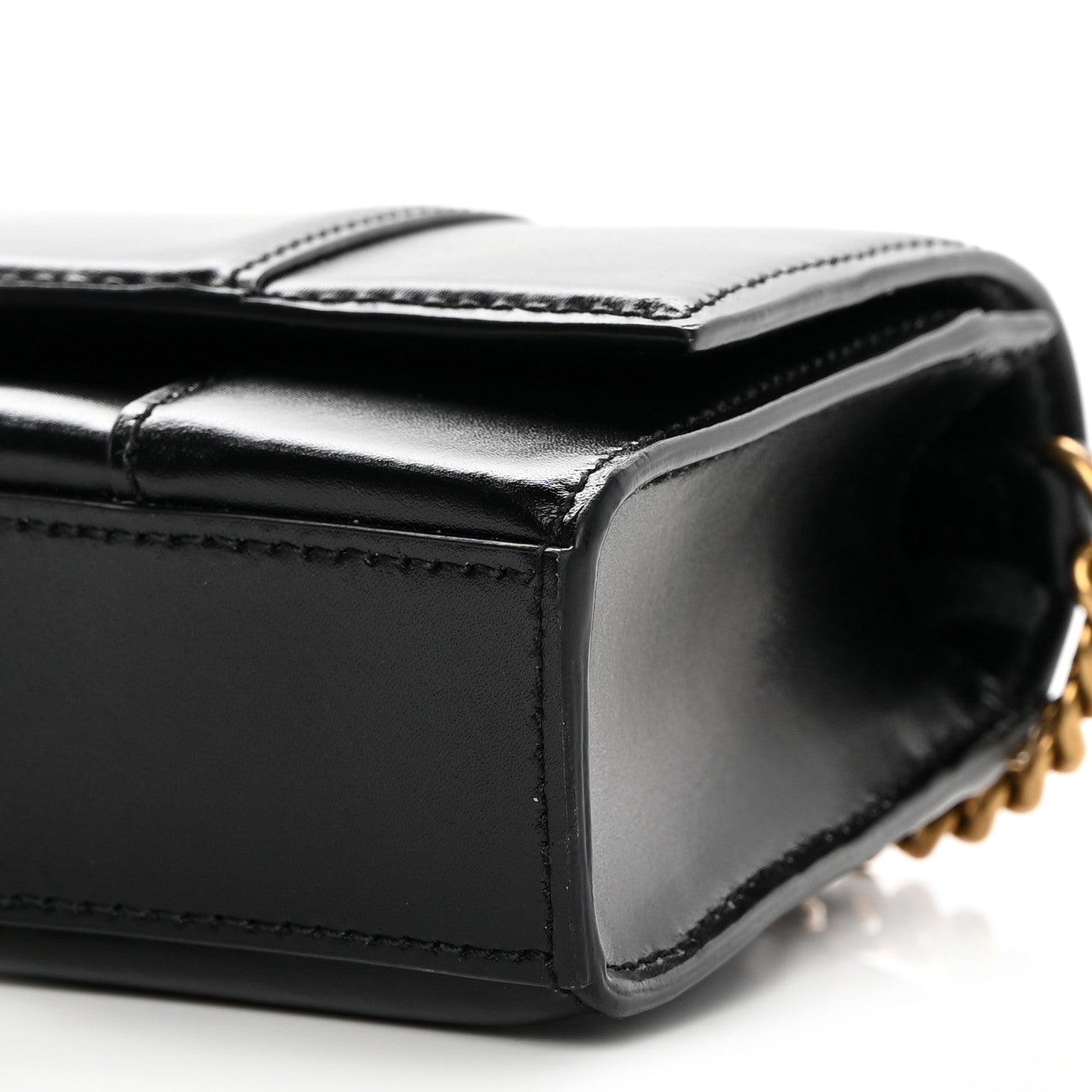 Balenciaga Shiny Box Calfskin Hourglass Chain Bag Black 9 of 12