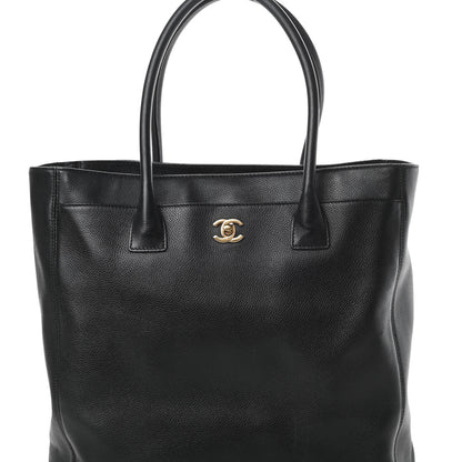 Chanel Calfskin Tall Cerf Tote Black 10 of 22