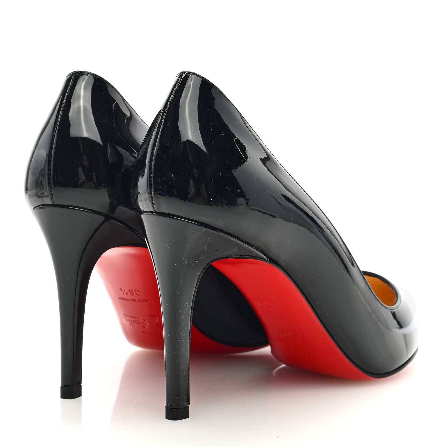 Christian Louboutin Patent Pigalle Follies 85 Pumps 36.5 Black 4 of 7