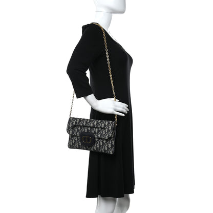 Christian Dior Oblique Medium Diordouble Chain Bag Blue 2 of 10