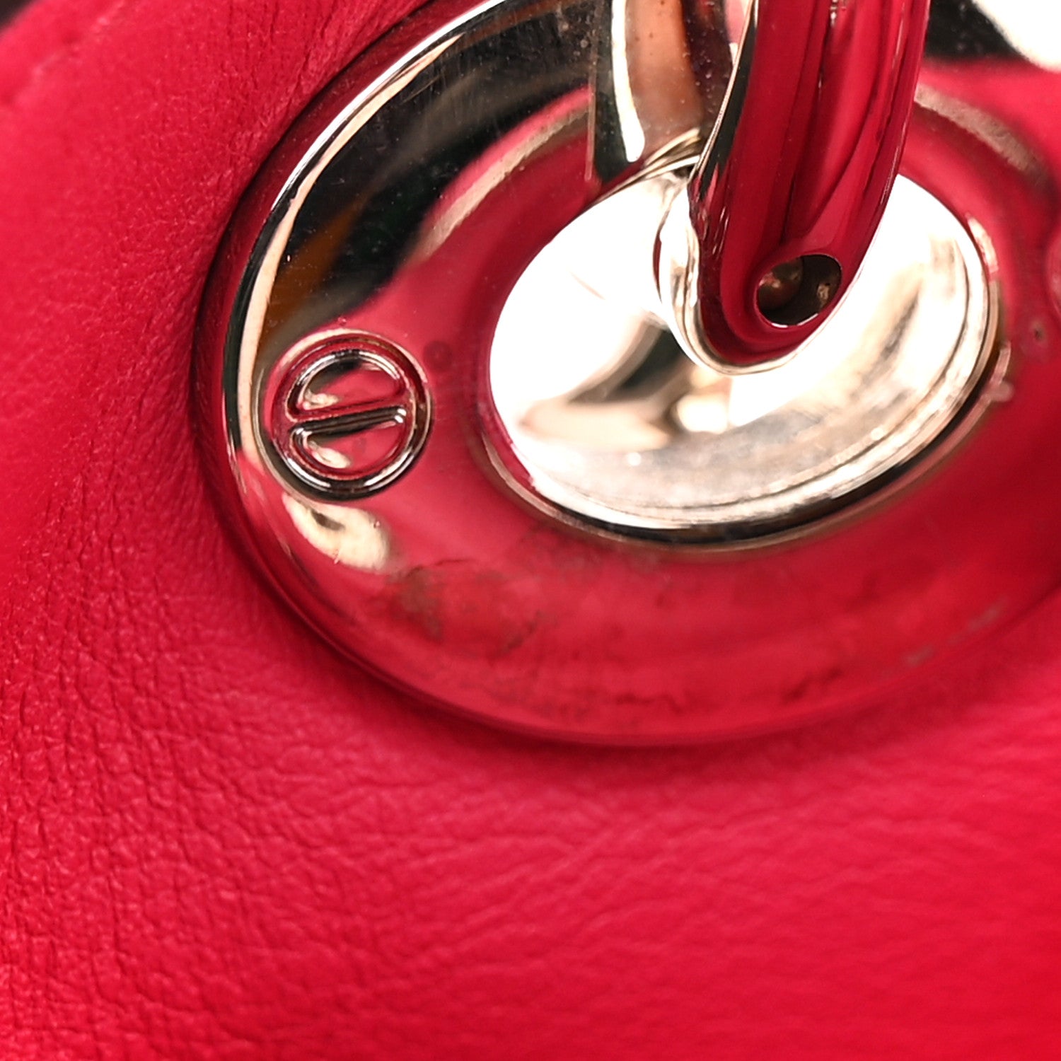 Christian Dior Smooth Calfskin Medium Tri-Color Diorissimo Tote Orange Fuchsia Red 11 of 16