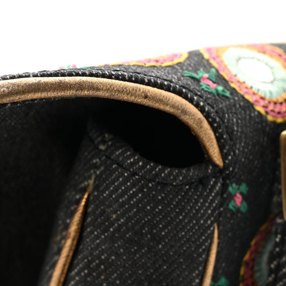 Christian Dior Embroidered Denim Trailer Trash Cadillac Crossbody Saddle Bag 16 of 16