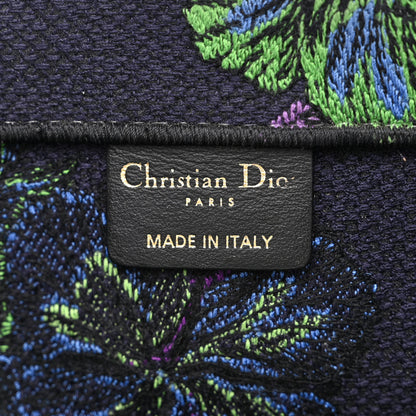 Christian Dior Canvas Embroidered Medium Toile de Jouy Voyage Book Tote Blue Multicolor 6 of 12
