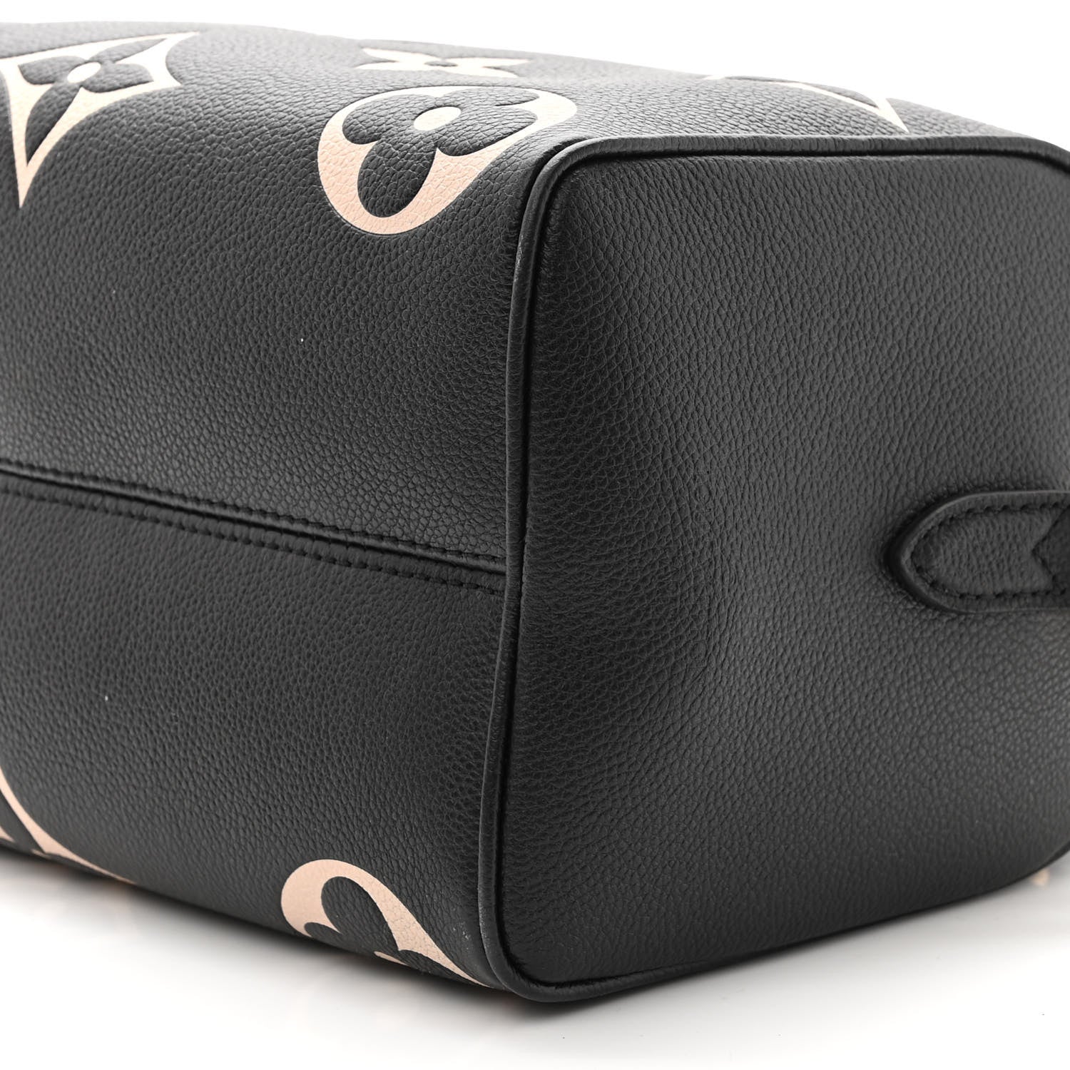Louis Vuitton Empreinte Monogram Giant Speedy Bandouliere 25 Black Beige 9 of 9