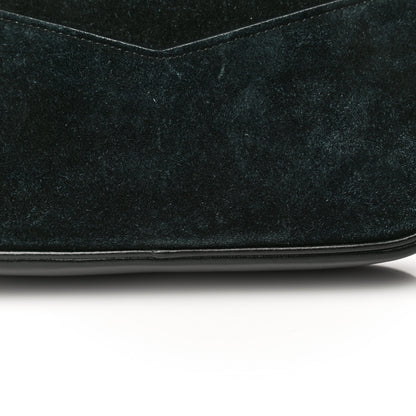 Saint Laurent Suede Calfskin Embellished Mini Monogram Lou Camera Bag Black 20 of 21