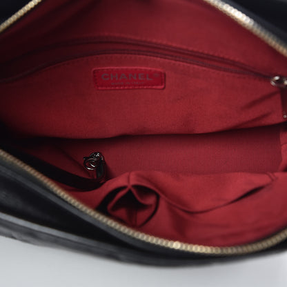 Chanel Aged Calfskin Quilted Medium Gabrielle Hobo Black 5 of 10
