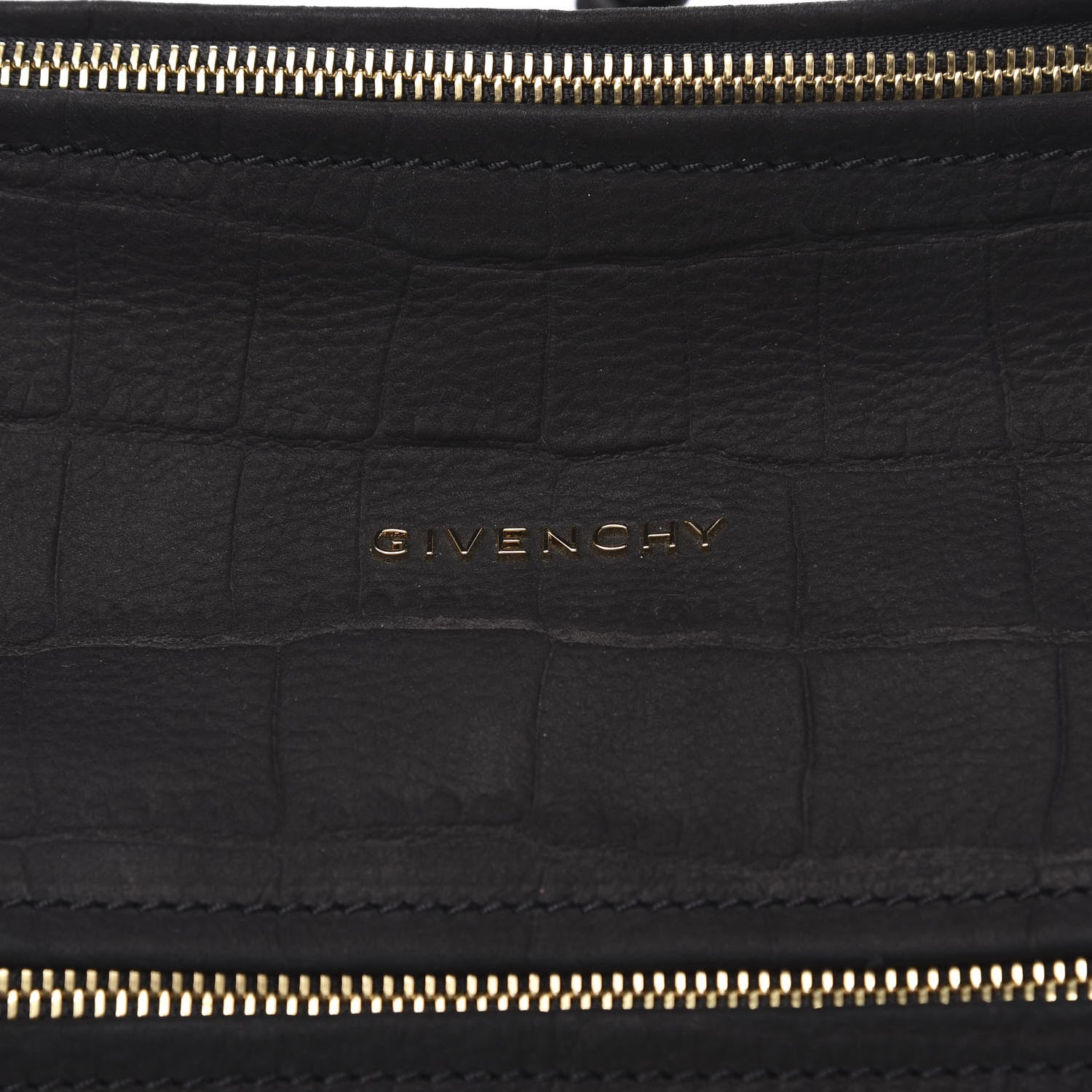 Givenchy Calfskin Crocodile Embossed Mini Pandora Black 8 of 11