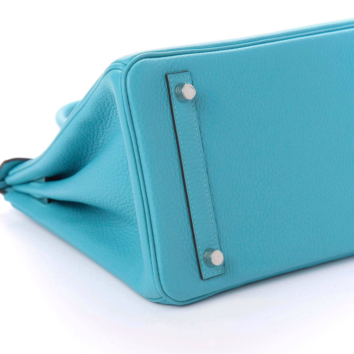 Taurillon Clemence Birkin 30 Bleu Saint Cyr