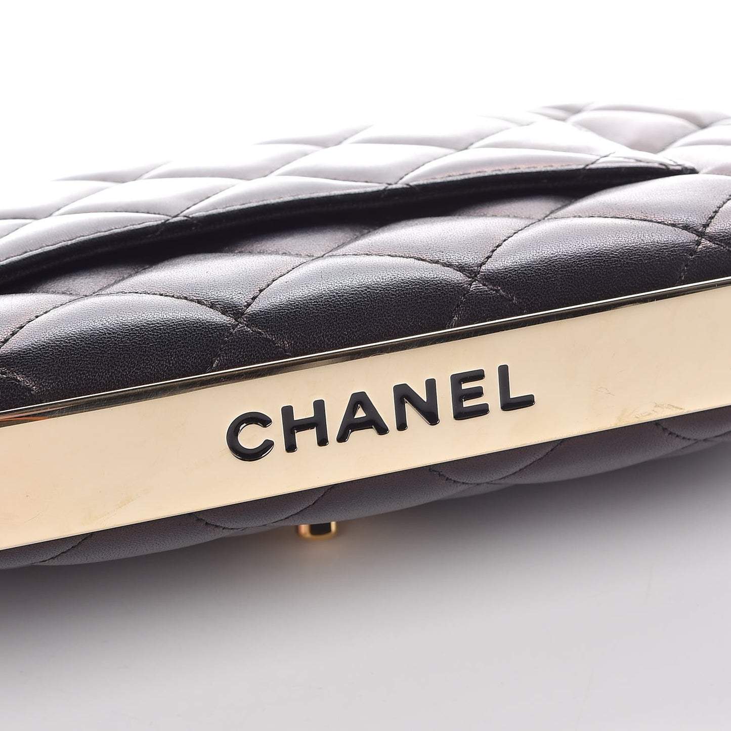 Lambskin Quilted Medium Trendy CC Flap Black