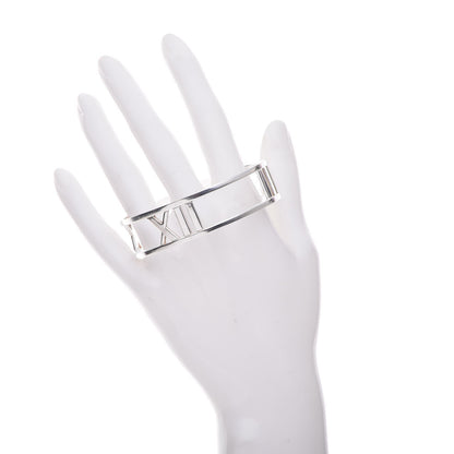 Tiffany Sterling Silver Atlas Open Bangle Bracelet 2 of 6