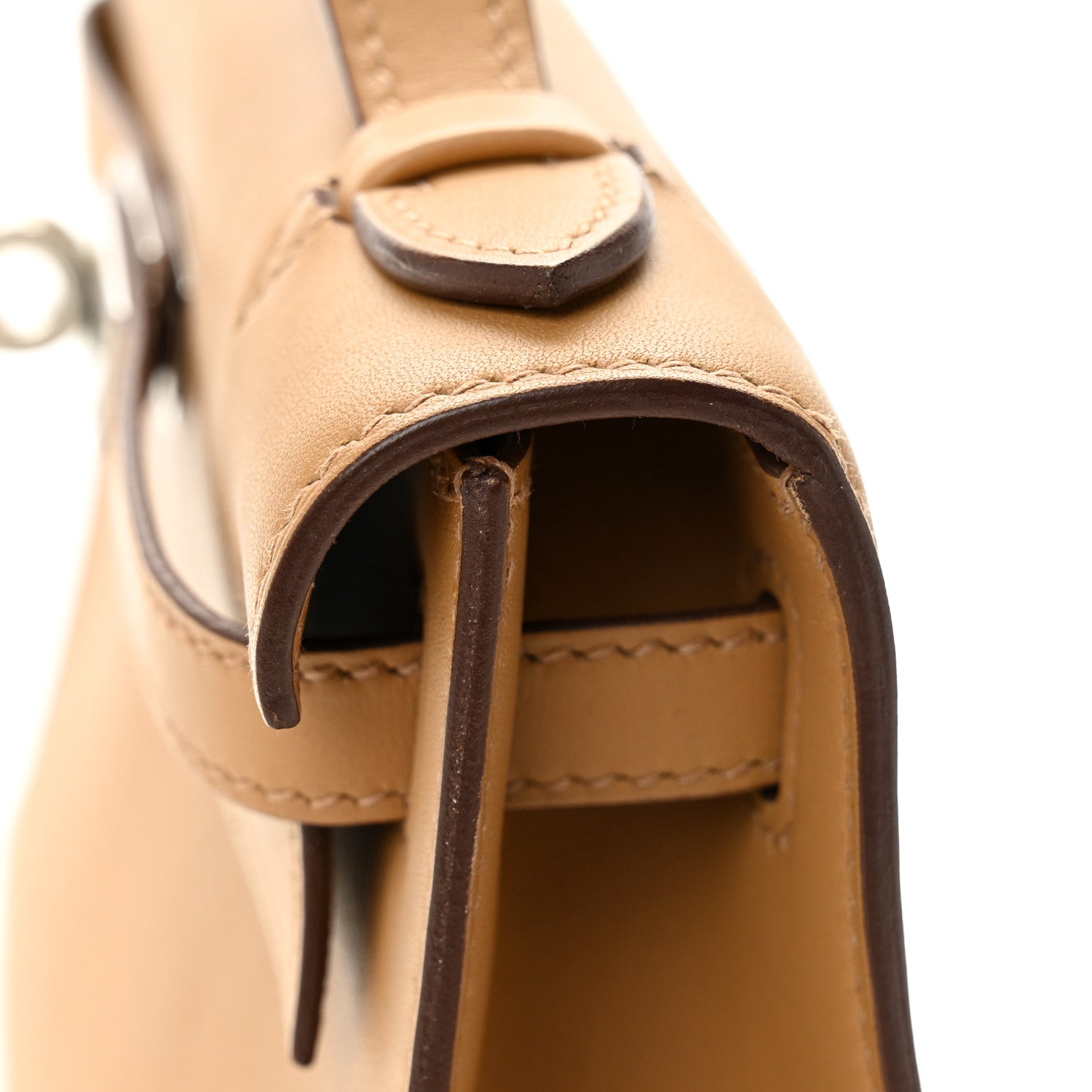 Hermes Swift Kelly Pochette Clutch Biscuit 12 of 12