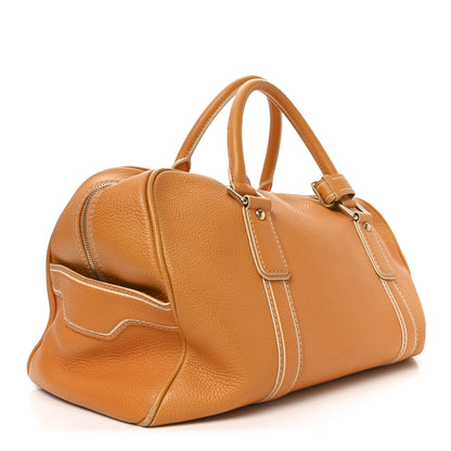 Louis Vuitton Tobago Calfskin Carryall Yellow 3 of 10