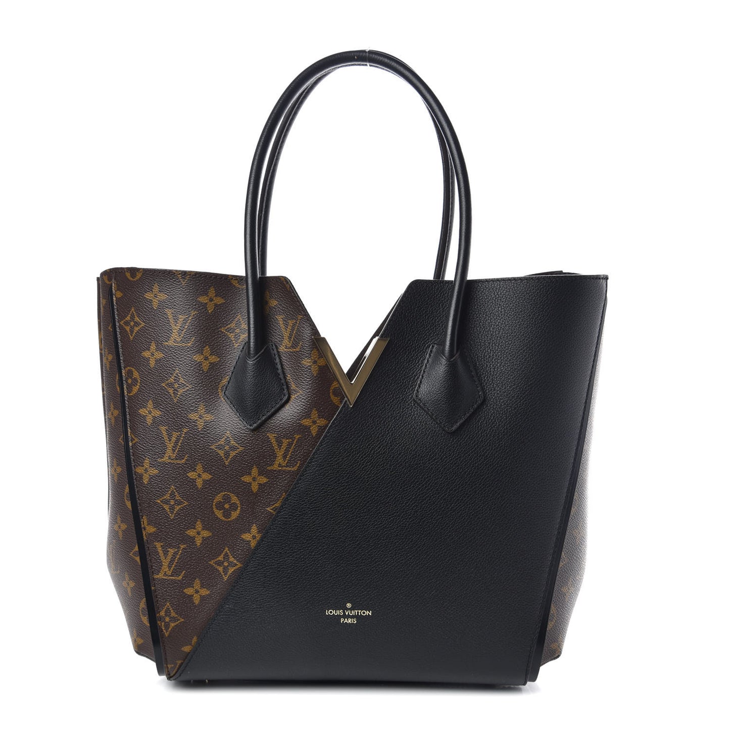 Calfskin Monogram Kimono Tote Black