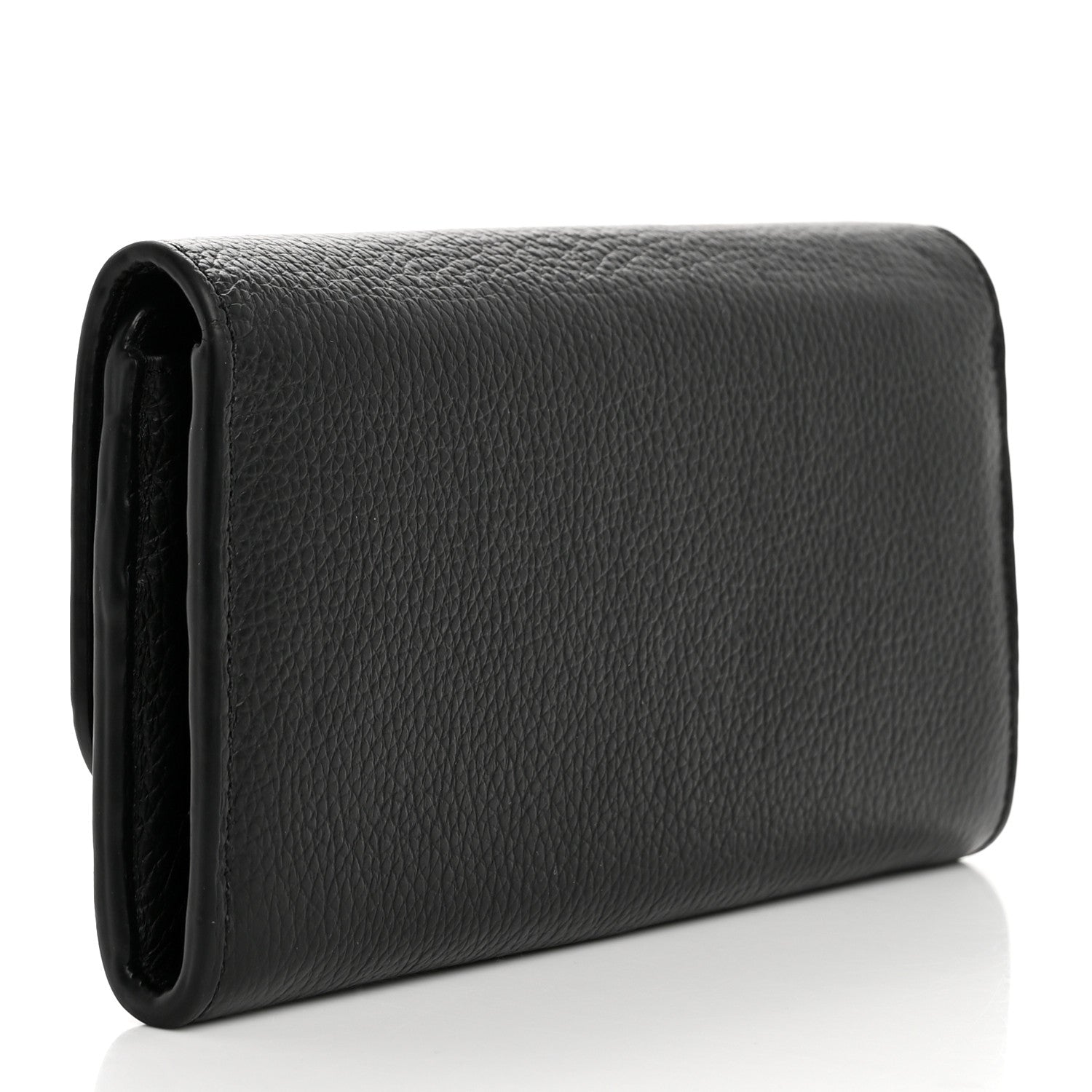 Chloe Calfskin Marcie Continental Flap Wallet Black 3 of 14