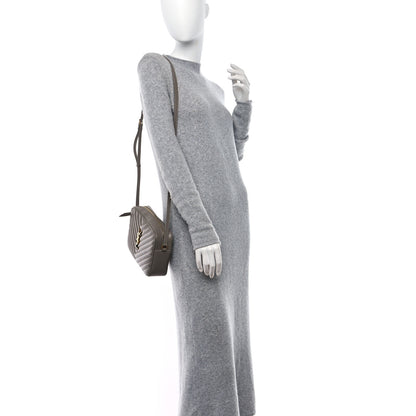 Saint Laurent Calfskin Matelasse Monogram Lou Camera Bag Greyish Brown 2 of 9