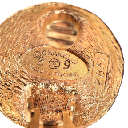 Chanel CC Clip On Earrings Gold 4 of 4