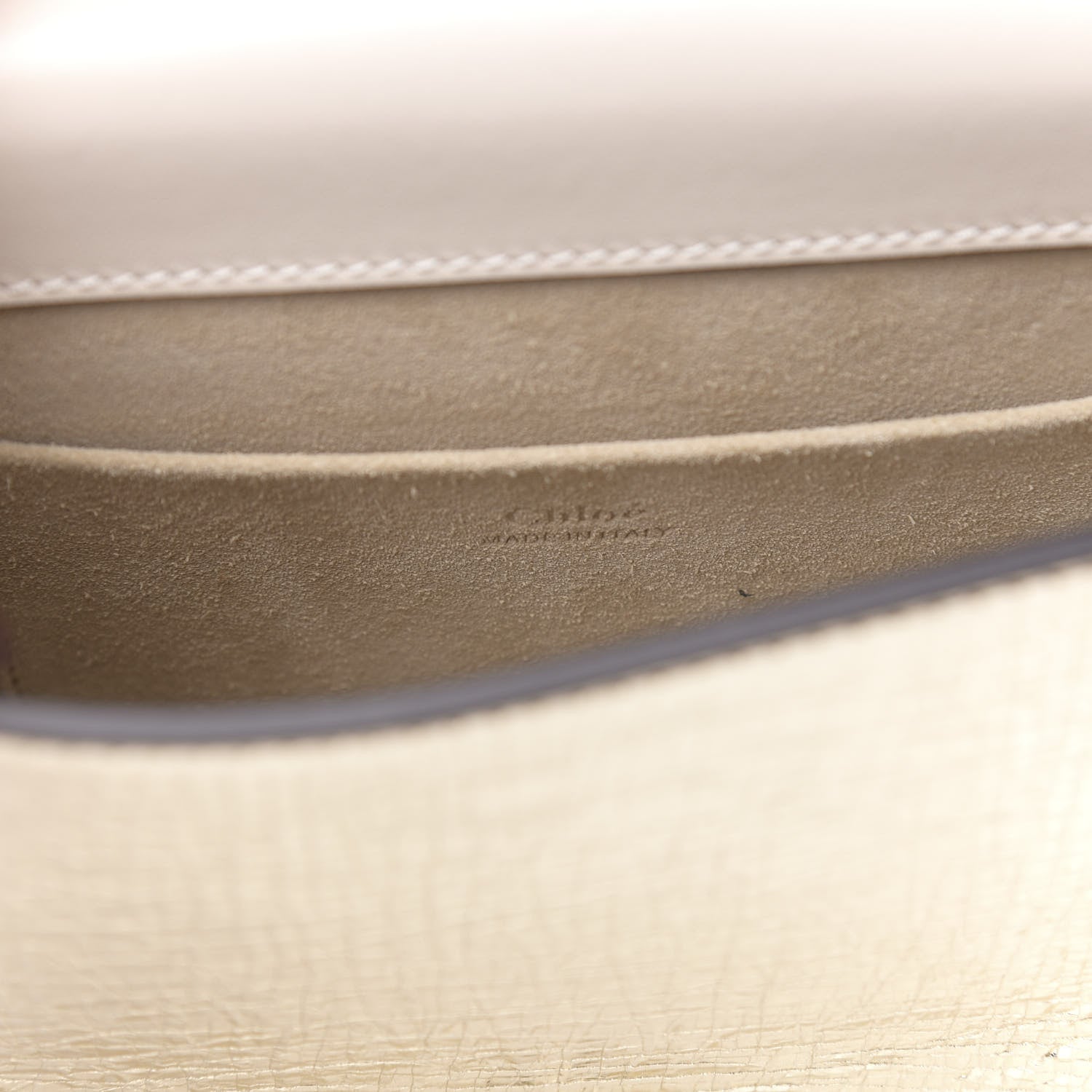 Chloe Metallic Calfskin Small Nile Bracelet Bag Gold 6 of 10