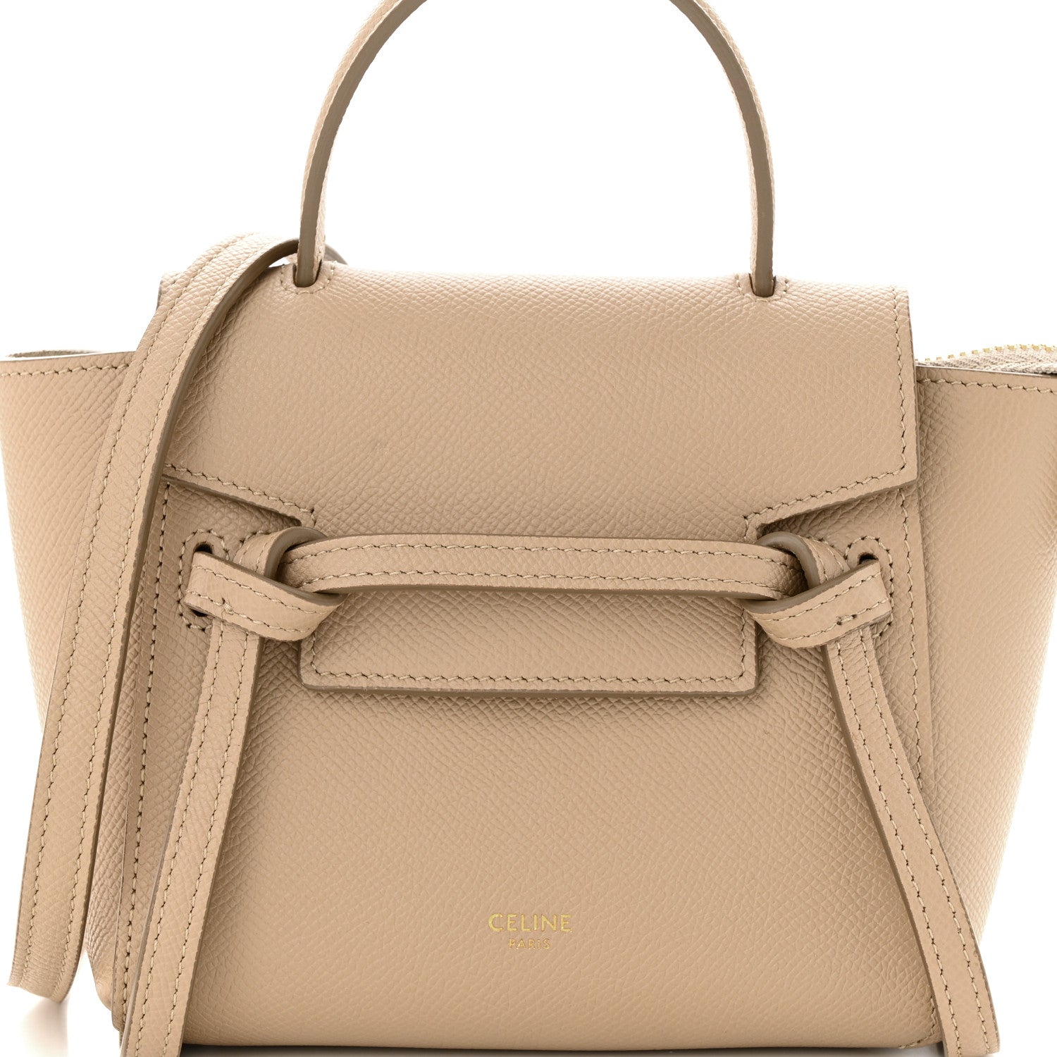 Celine Grained Calfskin Pico Belt Bag Light Taupe 8 of 10