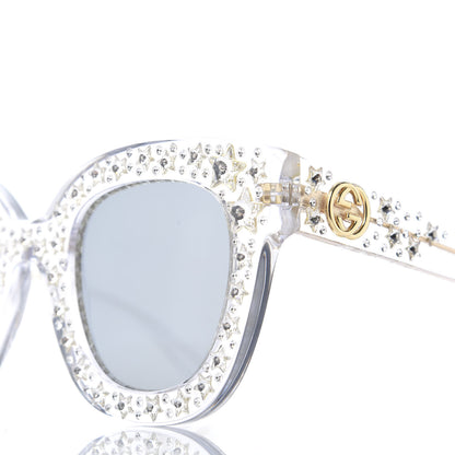 Gucci Acetate Crystal Oversize Mirrored Star Sunglasses GG0116S 7 of 8