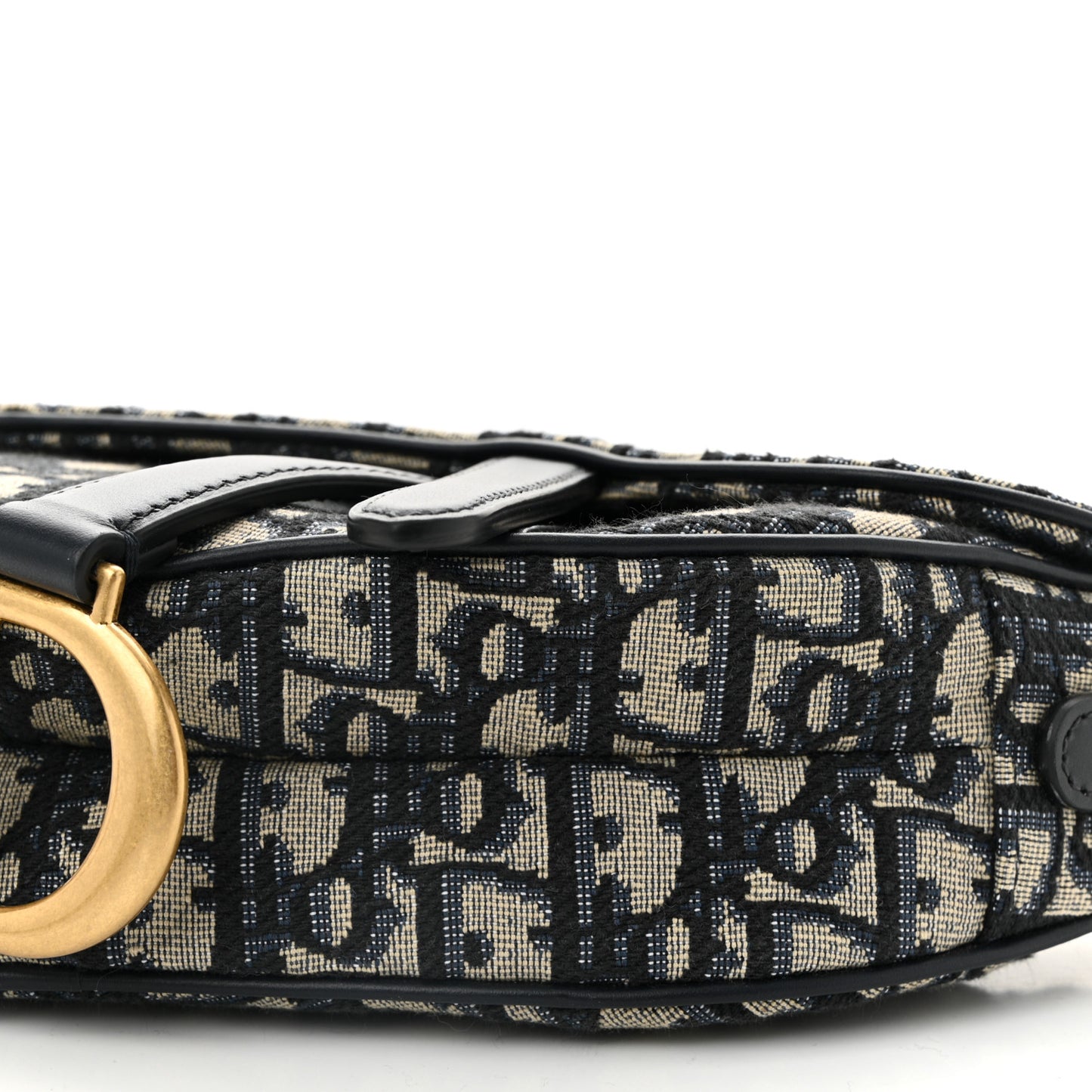 Oblique Mini Saddle Bag With Strap Blue