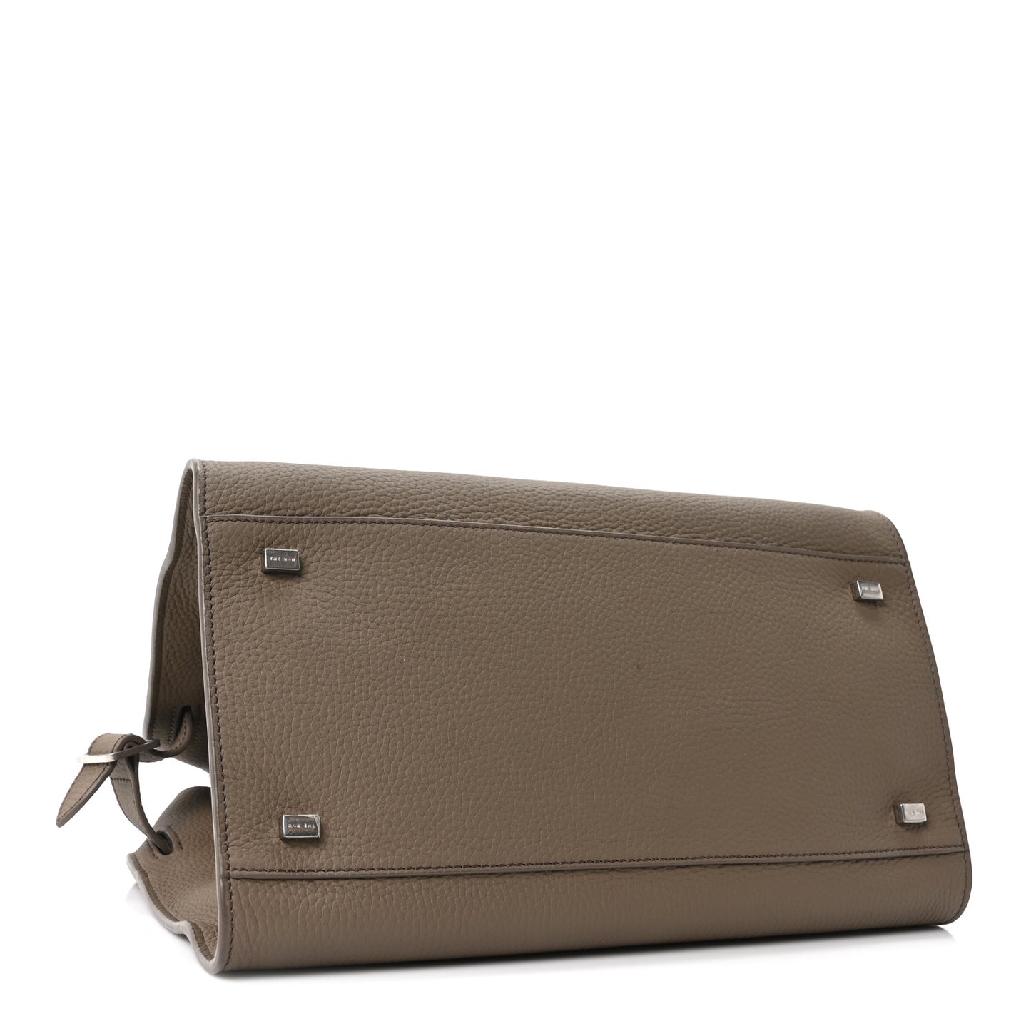 Matte Grained Calfskin Soft Margaux 12 Smoked Taupe