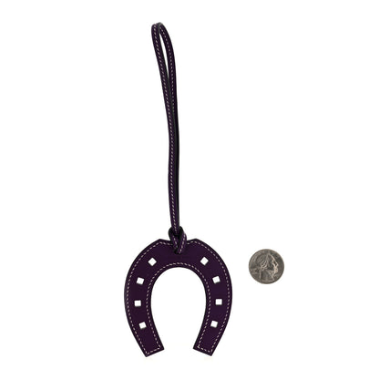 Hermes Swift Paddock Horseshoe Bag Charm Ultraviolet 2 of 3