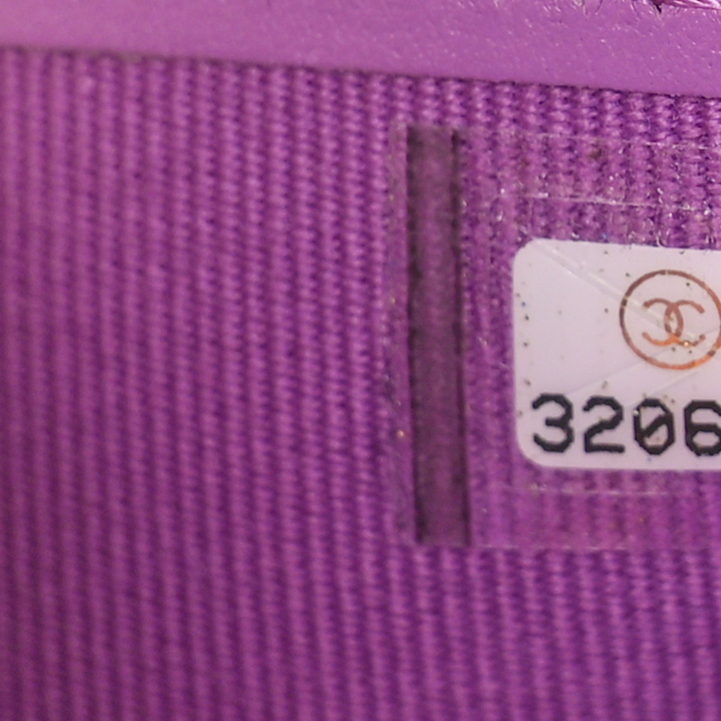 Caviar Quilted Compact Flap Wallet Purple
