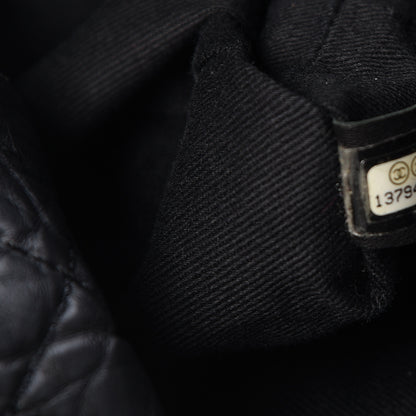 Chanel Aged Calfskin Karl's Cabas Tote Black 7 of 10