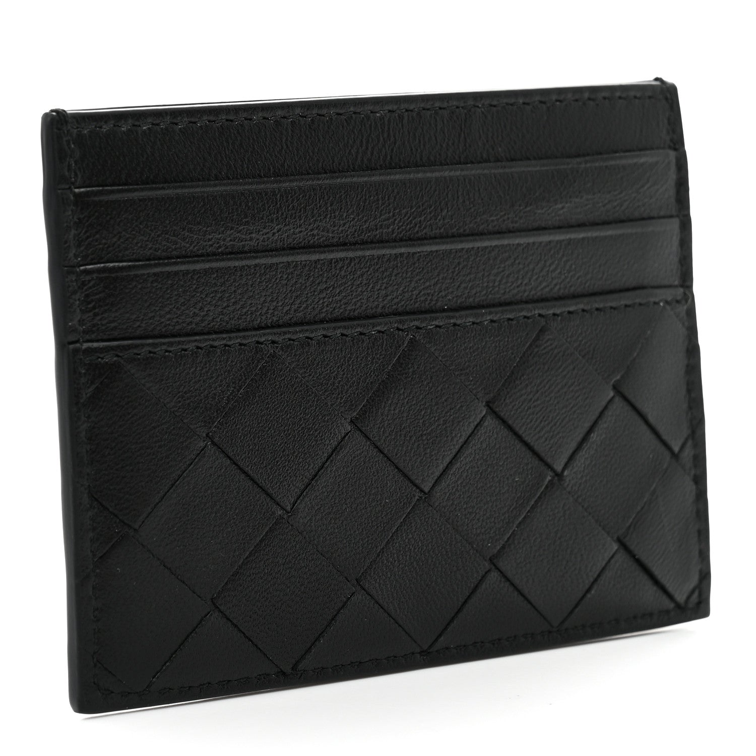 Bottega Veneta Nappa Intrecciato Card Holder Black 3 of 8