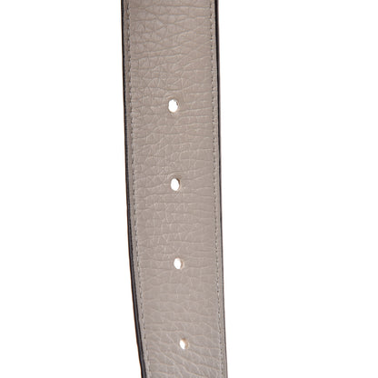 Louis Vuitton Taurillon Calfskin LV Initiales Reversible Belt 85 34 Ivory 6 of 7