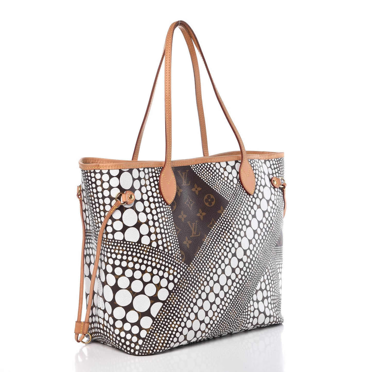 Monogram Kusama Waves Neverfull MM White