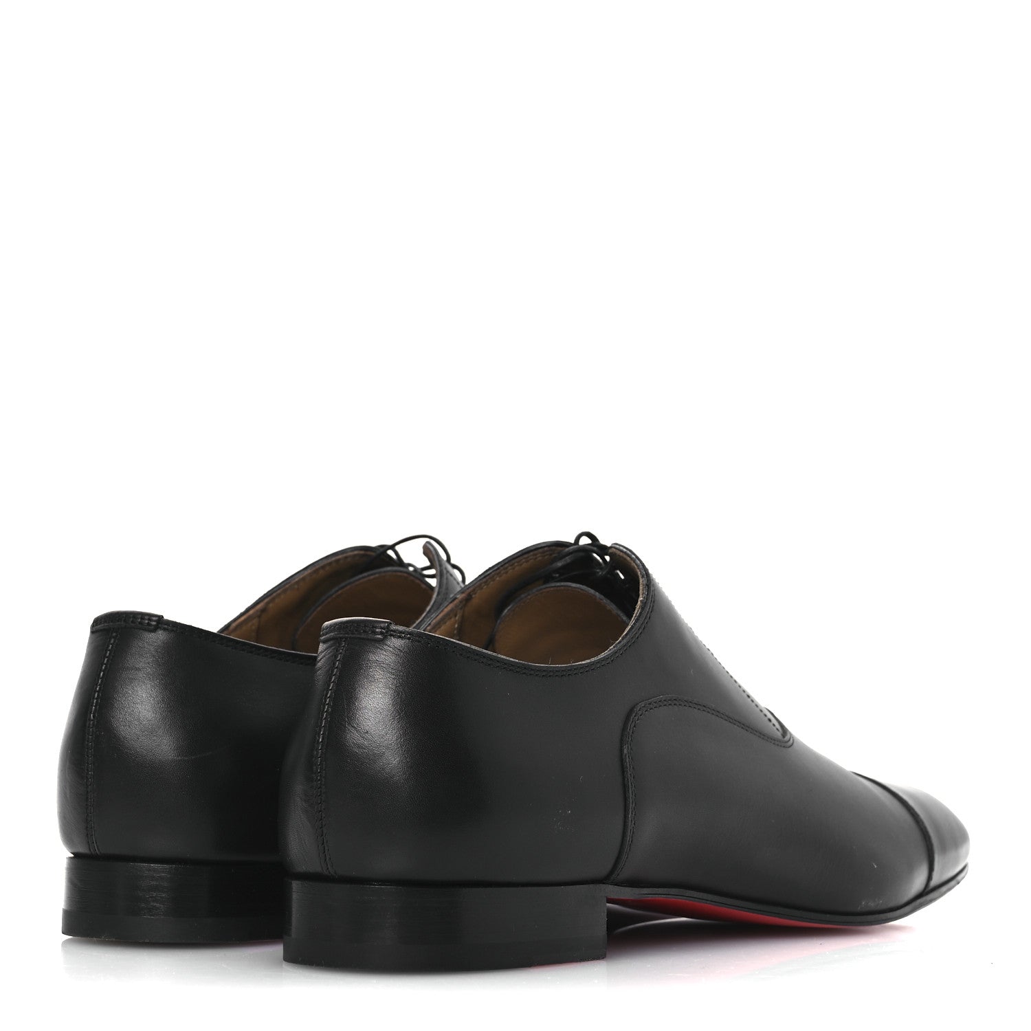 Christian Louboutin Calfskin Mens Greggo Flat Oxfords 45.5 Black 5 of 10