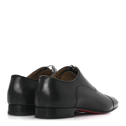Christian Louboutin Calfskin Mens Greggo Flat Oxfords 45.5 Black 5 of 10