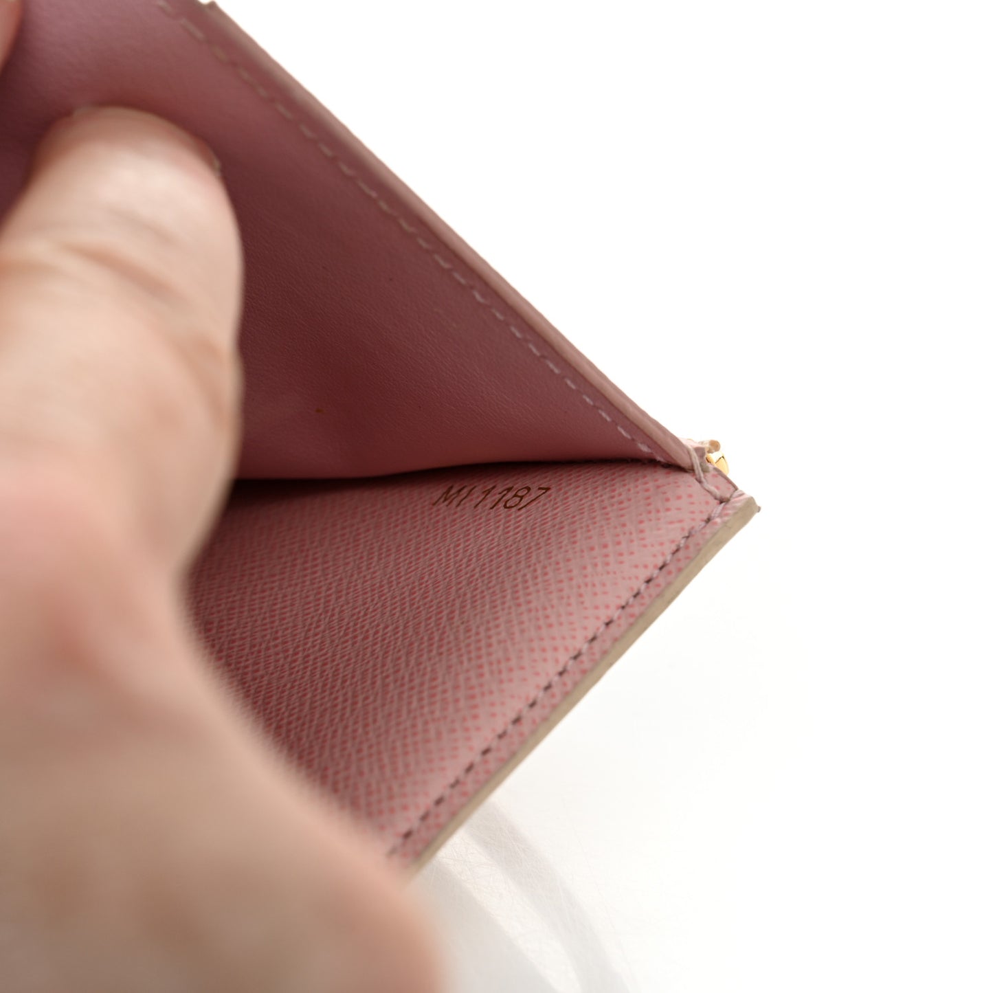 Damier Azur Victorine Wallet Rose Ballerine