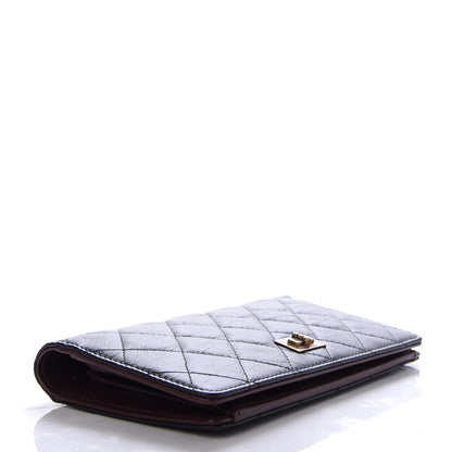 Chanel Aged Calfskin Quilted Reissue Yen Wallet Black 4 of 6