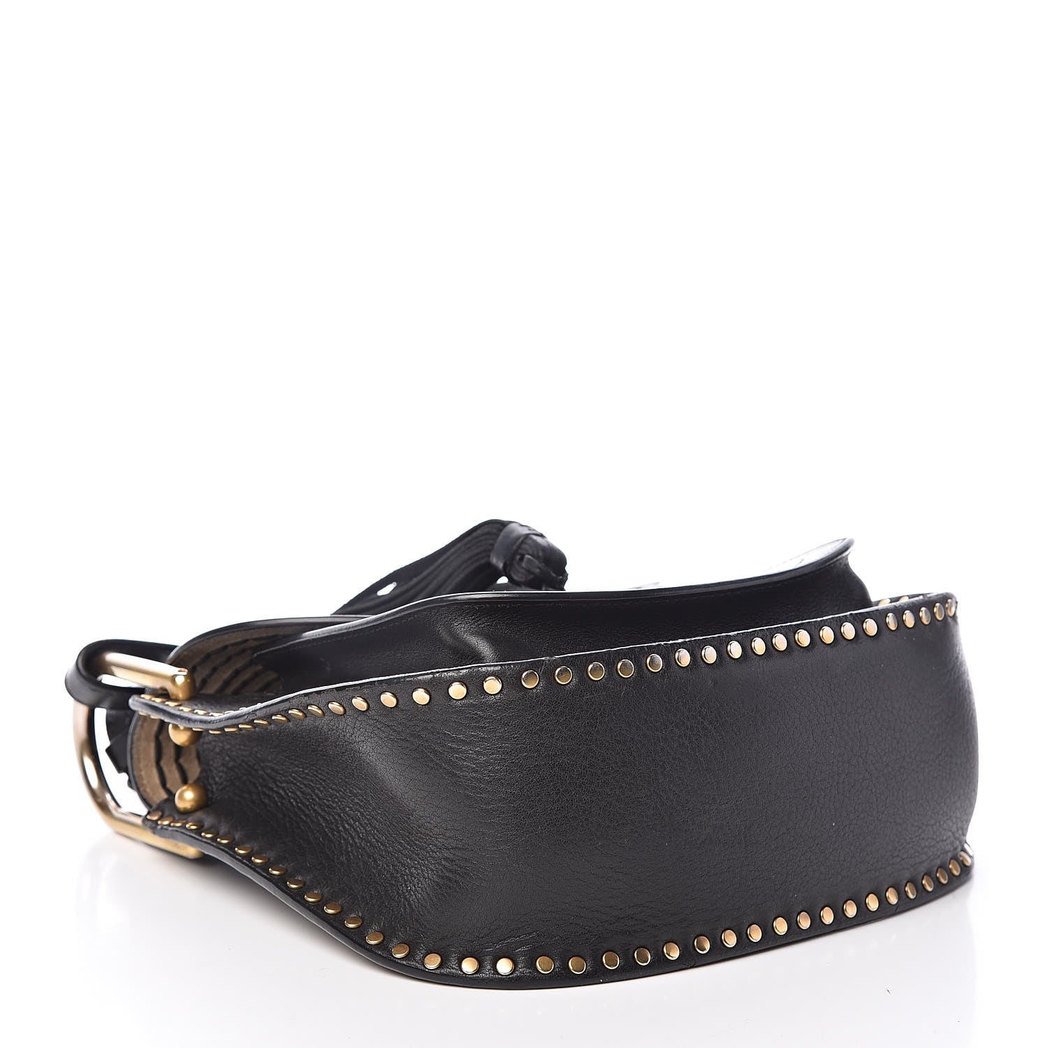 Chloe Calfskin Braided Small Hudson Shoulder Bag Black 4 of 19