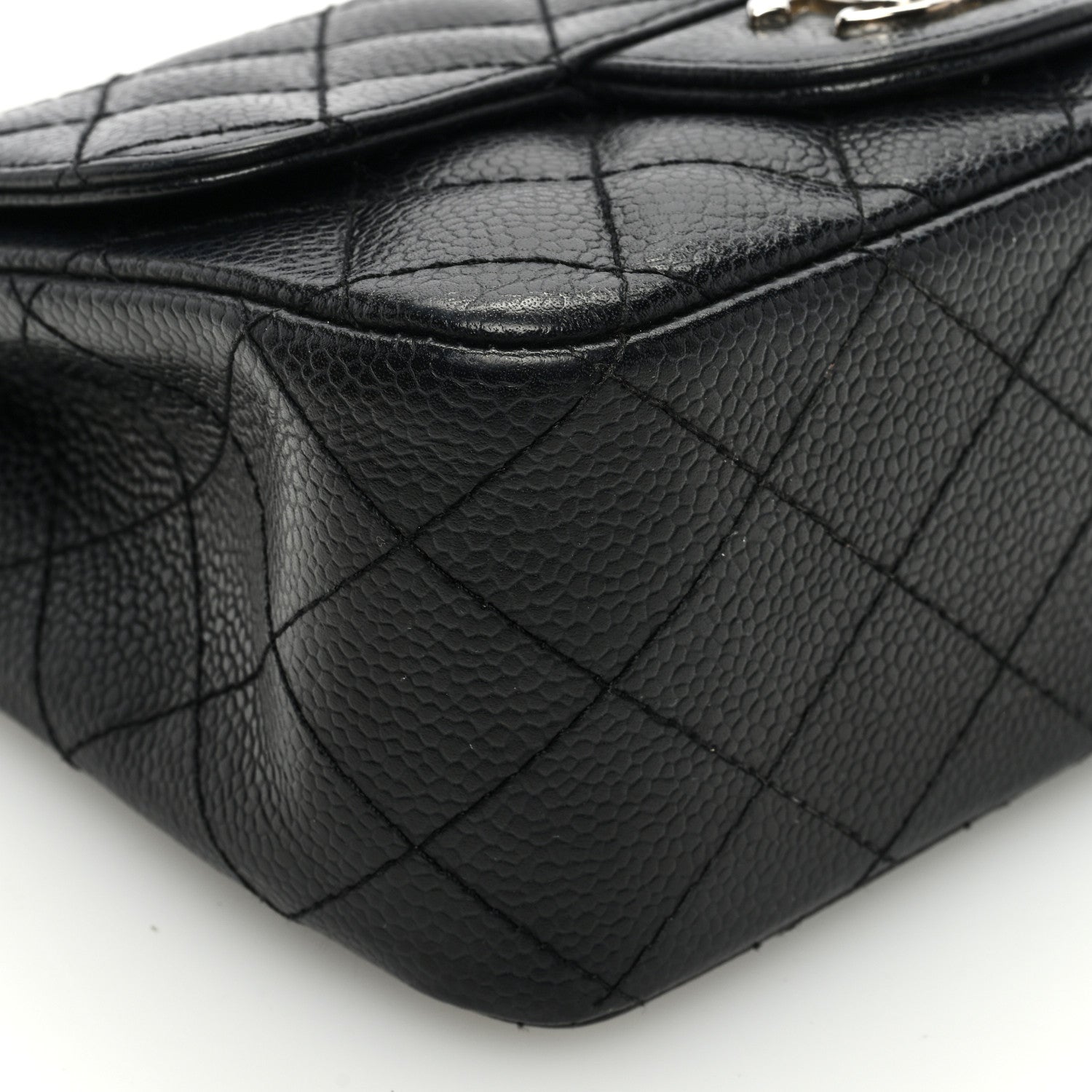 Chanel Caviar Quilted Mini Square Flap Black 9 of 10