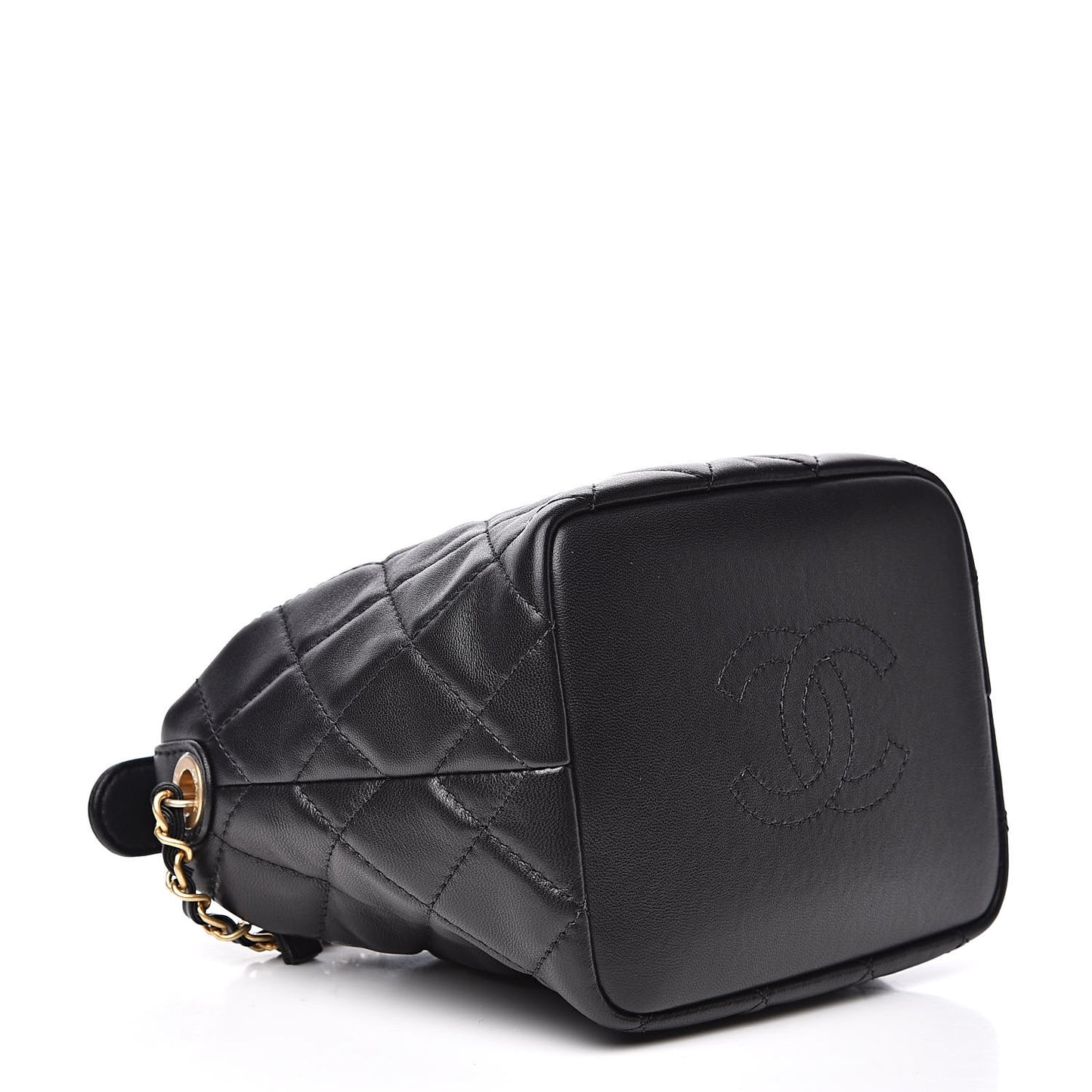 Lambskin Quilted Small Perfect Meeting Hobo Black