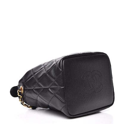 Chanel Lambskin Quilted Small Perfect Meeting Hobo Black 4 of 11